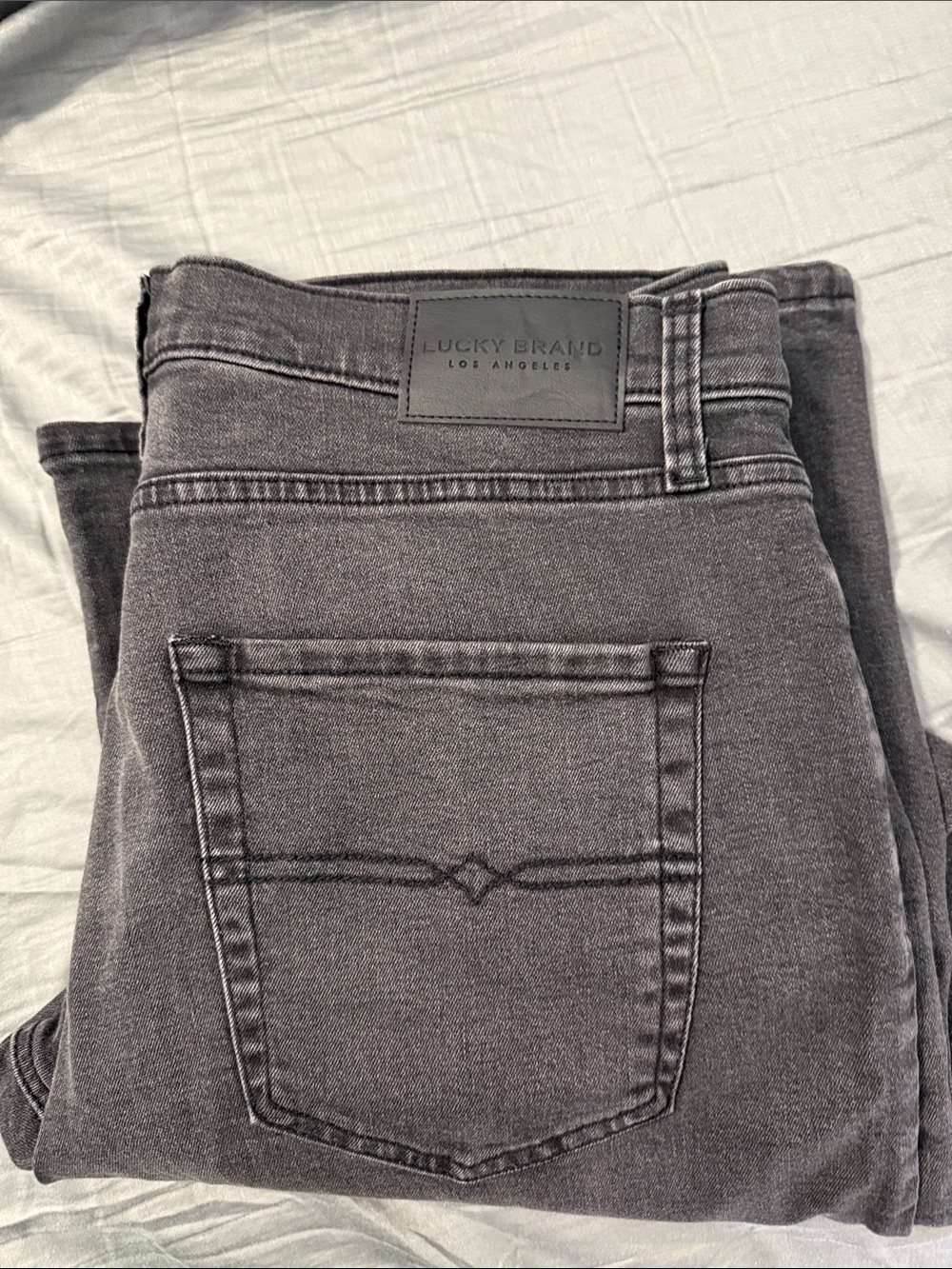 Lucky Brand Men’s Slim Jeans — Blue and Charcoal
